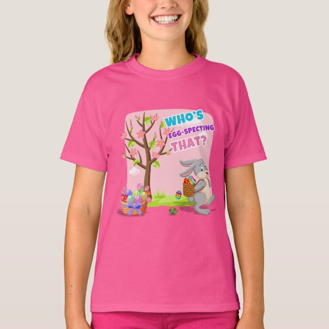 Camiseta Páscoa Bunny Mischefe Girl (Frente)