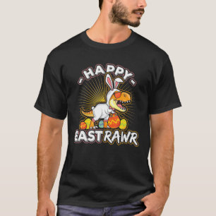 Camiseta Páscoa Bunny T Rex Dinosaur Egg Funny 2022 Happy E