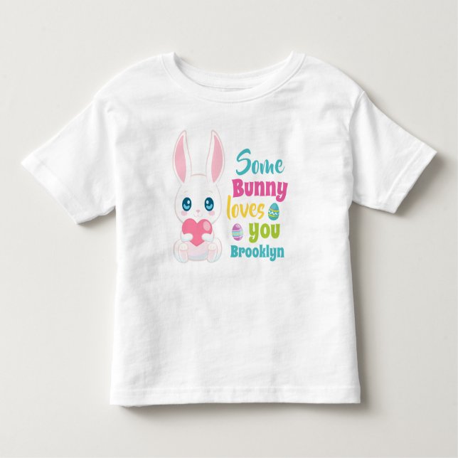 Camiseta Páscoa Bunny Toddler (Frente)