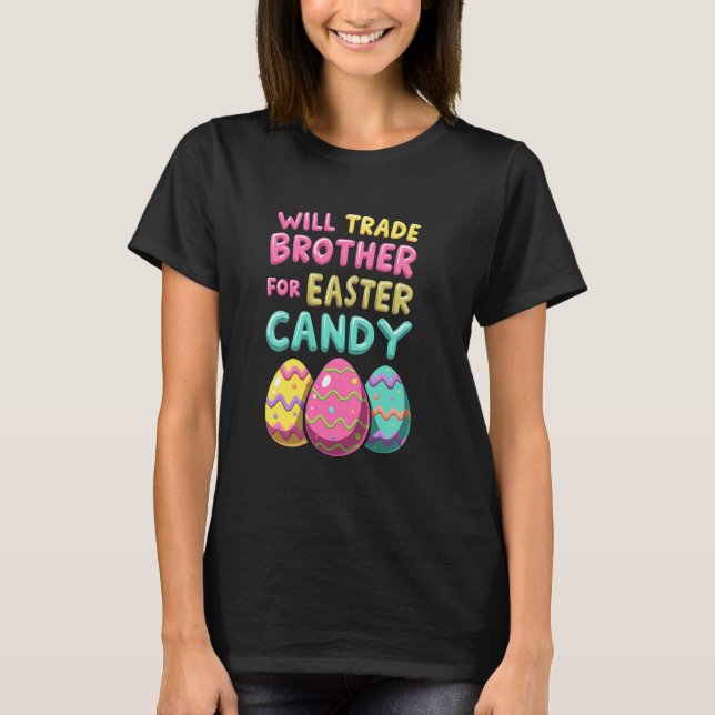 Camiseta Páscoa Candy 2025, Irmão Comercial Humor (Frente)