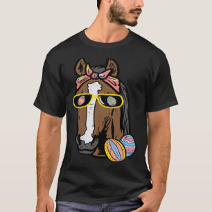 Camiseta Páscoa Carroça Vaca Equestre Raparigas Equestres K