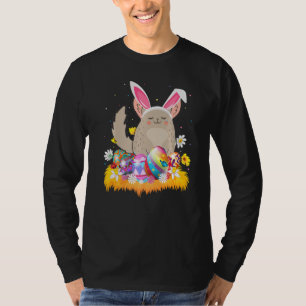 Camiseta Páscoa Chinchilla Cute de Ovo de Páscoa domingo