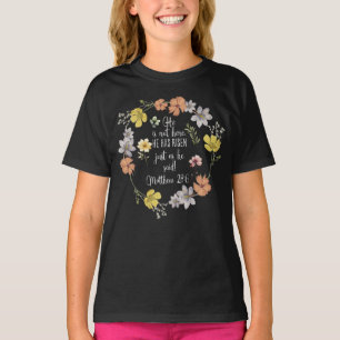 Camiseta Páscoa Christian, Ele Não Está Aqui, Ele Se Levant