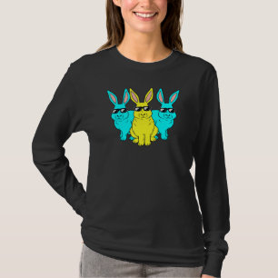 Camiseta Páscoa Coelhinhos de Hip Hop Trio Coelhinhos Engra