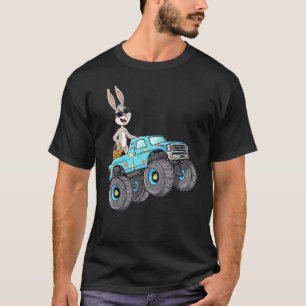 Camiseta Páscoa Coelho Andando Monstros Garotas