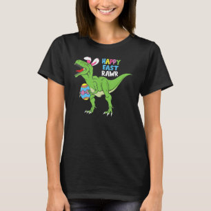 Camiseta Páscoa Coelho Leste Rex Dinossaur Egg Happy Eastra