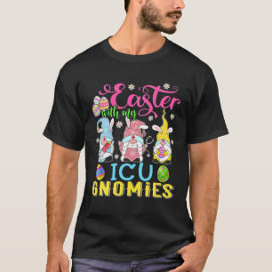 Camiseta Páscoa Com As Minhas Gnomias Da UTI Enfermeira Eng