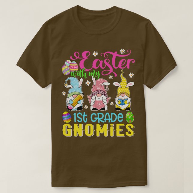 Camiseta Páscoa Com Meus Gnomos Da Série 1rua Engraçado Pro (Frente do Design)