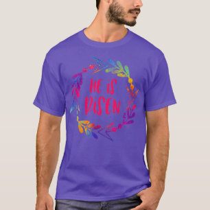Camiseta Páscoa Cristã Inspiração Jesus Bíblico Ele