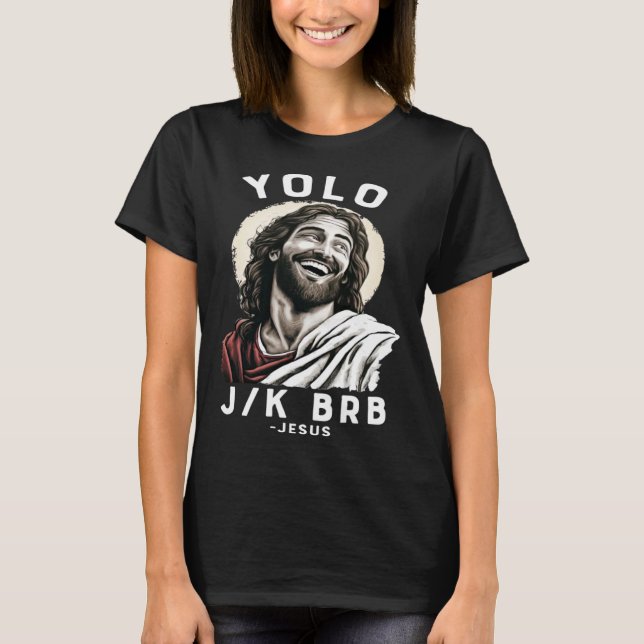 Camiseta Páscoa cristã Jesus YOLO JK BRB 1 (Frente)