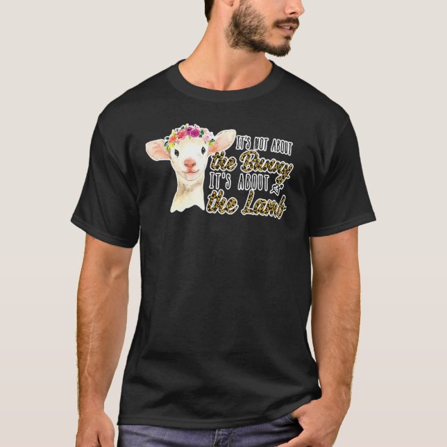 Camiseta Páscoa Cristã Não Sobre A Felicidade Do Leopardo (Frente)