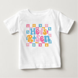 Camiseta Páscoa Cristã Xadrez Ele Ressuscitou