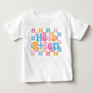 Camiseta Páscoa Cristã Xadrez Ele Ressuscitou