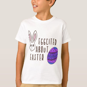 Camiseta Páscoa Cute Egged Sobre Páscoa Pun Cote Engraçado