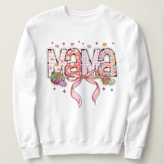 Camiseta Páscoa das mulheres - Arco da mamãe (Frente do Design)