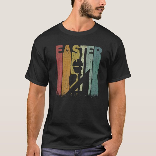 Camiseta Páscoa Day Architect Retro Graphic Funny Páscoa Co (Frente)