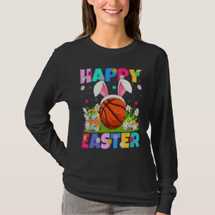 Camiseta Páscoa de basquetebol Felz pascoa Bunny Basball