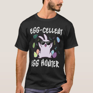 Camiseta Páscoa De Caça De Ovos Com Gelente De Ovos Engra