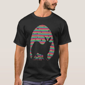 Camiseta Páscoa De Cão Samoyed Do Ovo Da Páscoa Da Vintage 