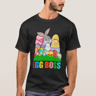 Camiseta Páscoa De Chefão De Ovo Borrando Coelhinhos Bebês