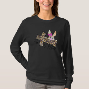 Camiseta Páscoa de Christian, Risen Leopard Bunny Fait