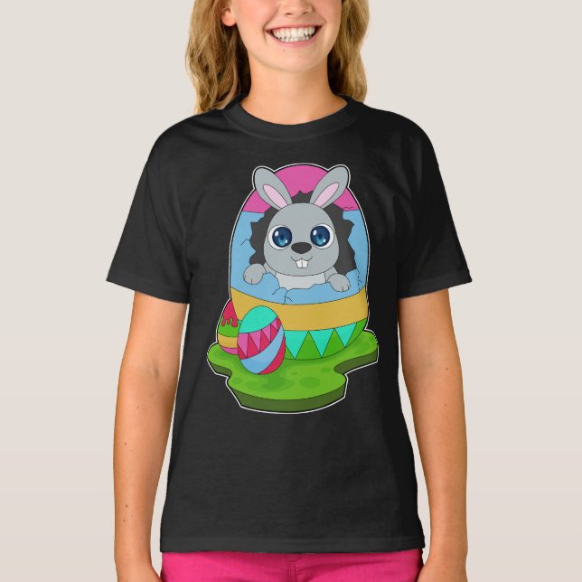 Camiseta Páscoa de coelho (Frente)