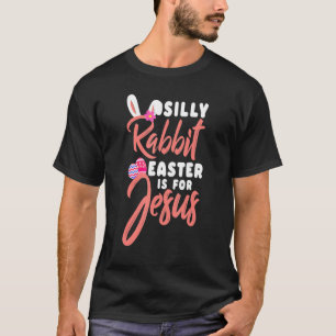 Camiseta Páscoa De Coelho Bobo Bonita É Para Jesus Cristãos