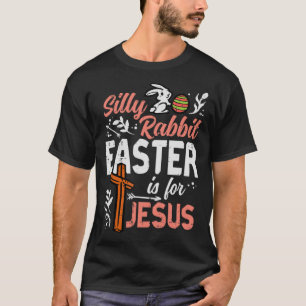 Camiseta Páscoa De Coelho Bobo Cristão Para Jesus Homens T