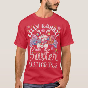 Camiseta Páscoa De Coelho bobo É Apenas Para Jesus Coelhinh