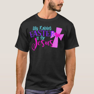 Camiseta Páscoa De Coelho bobo É Para Jesus Cristo Cristão