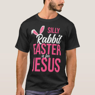 Camiseta Páscoa De Coelho bobo É Para Jesus Religião Cristã