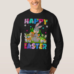 Camiseta Páscoa de coelho Felz pascoa coelho domingo