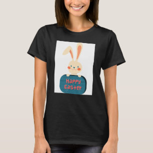 Camiseta Páscoa de coelho fino para ovos Felz pascoa 1