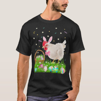 Camiseta Páscoa de frango bonito Dia coelho Ovos Páscoas