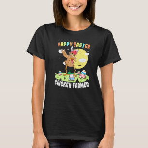 Camiseta Páscoa de frango felz pascoa Farmer Dia de Abate O