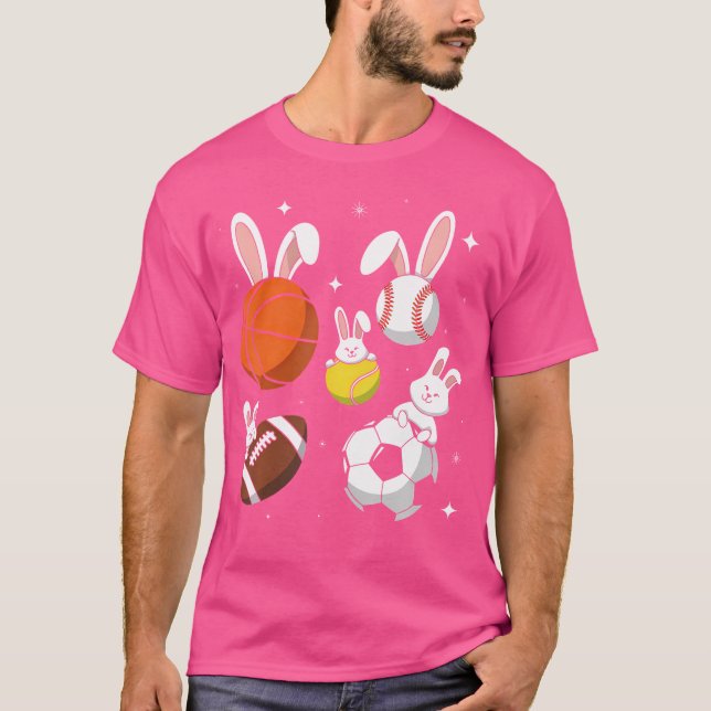 Camiseta Páscoa de futebol de basquetebol (Frente)