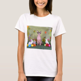 Camiseta Páscoa de Gatos Esphynx