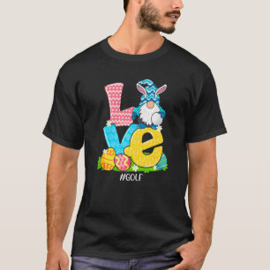 Camiseta Páscoa de Golfe Gnomo Cesto de Caça de Ovos