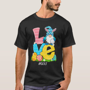 Camiseta Páscoa de Golfe Gnomo Cesto de Caça de Ovos