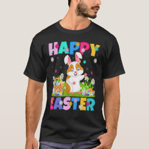 Camiseta Páscoa de Hamster Felz pascoa Bunny Hamster Doming