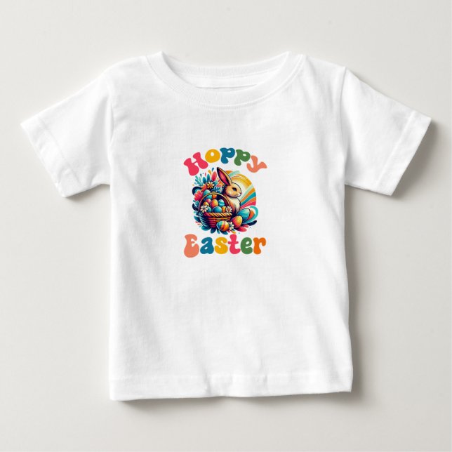 Camiseta Páscoa De Hoppy, Ovos De Páscoa Bonitos (Frente)