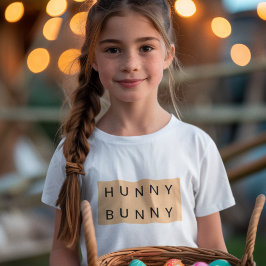 Camiseta Páscoa de Hunny Bunny Kids Adorável