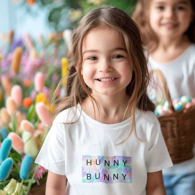 Camiseta Páscoa de Hunny Bunny Kids Adorável (Criador carregado)