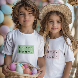 Camiseta Páscoa de Hunny Bunny Kids Adorável