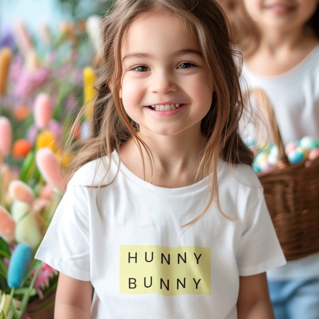 Camiseta Páscoa de Hunny Bunny Kids Adorável (Criador carregado)