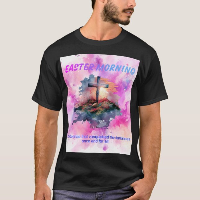 Camiseta Páscoa de manhã (Frente)