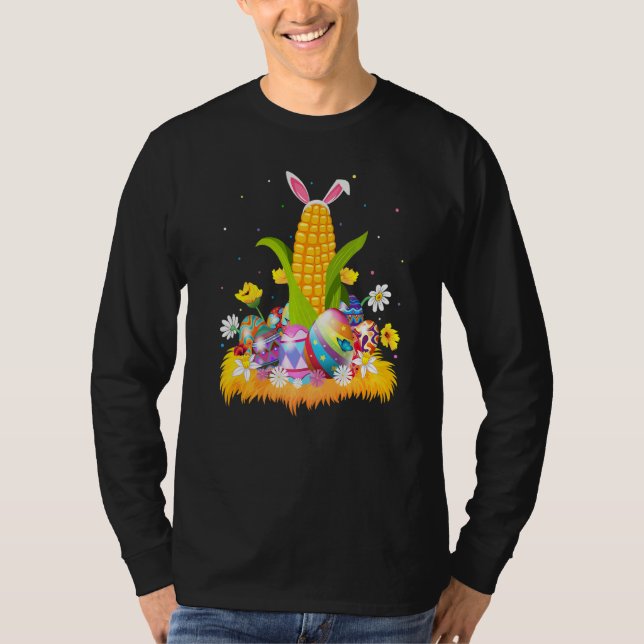 Camiseta Páscoa de Milho de Ovos de Páscoa no Domingo (Frente)