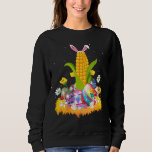 Camiseta Páscoa de Milho de Páscoa e Ovo Engraçado Domingo