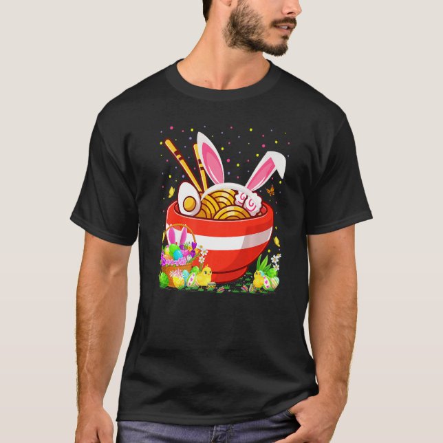 Camiseta Páscoa de Noodles de Comida de Páscoa de Ovos de C (Frente)