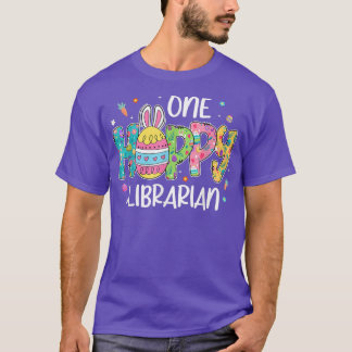 Camiseta Páscoa de Páscoa de Ovo Único Hobby Bibliotecário 